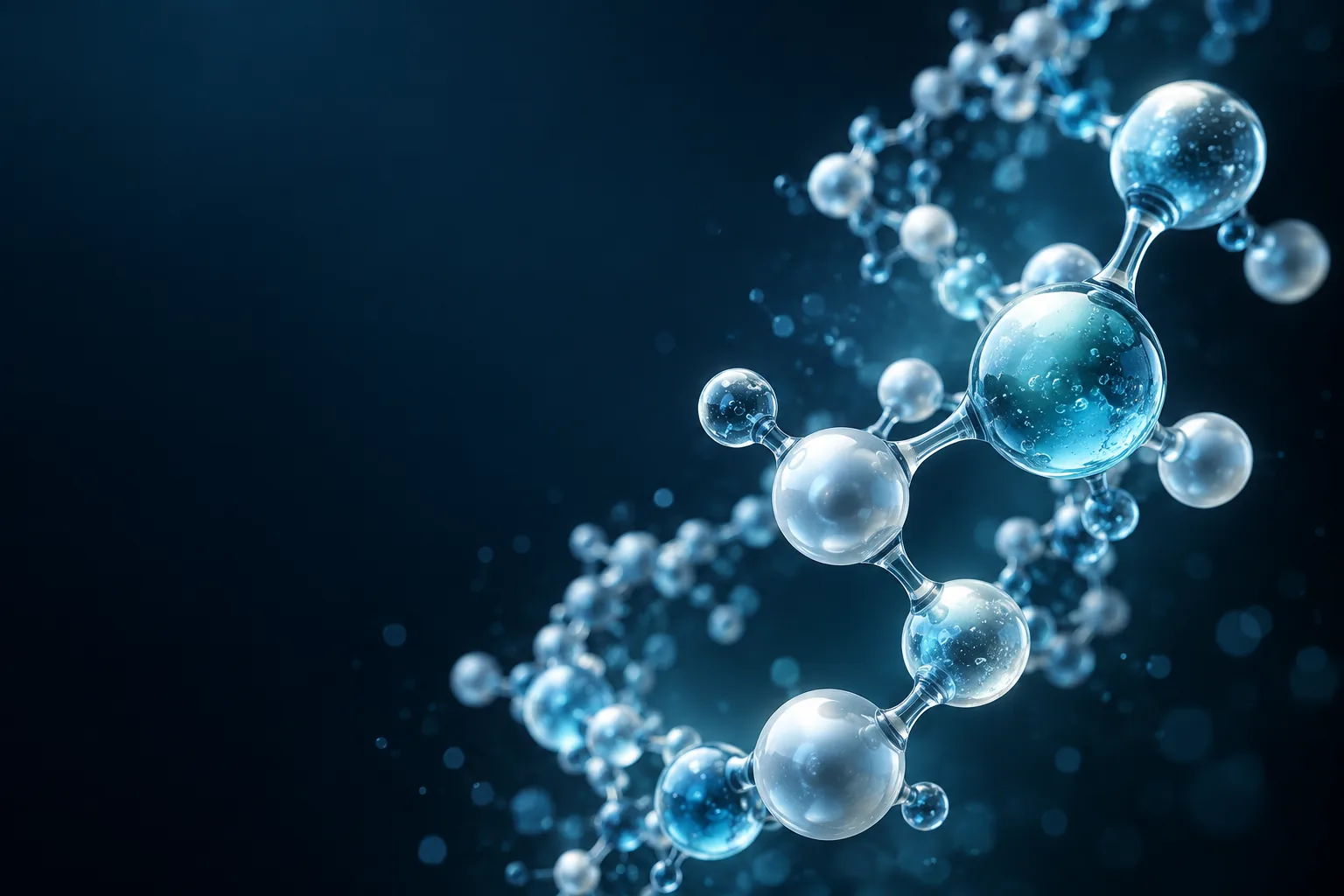 Conceptual illustration of a molecular chain